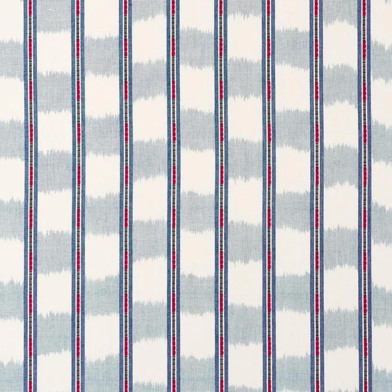 Schumacher 84712 Faye Ikat Chambray fabric swatch