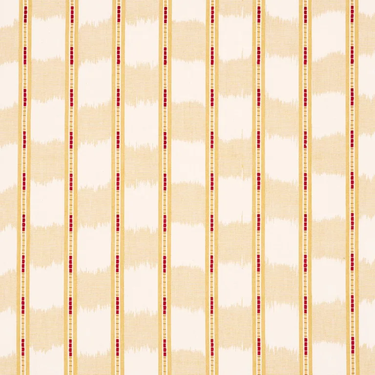Schumacher 84710 Faye Ikat Ochre fabric swatch