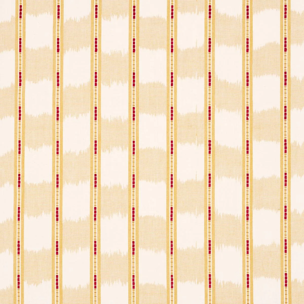 Schumacher 84710 Faye Ikat Ochre fabric swatch