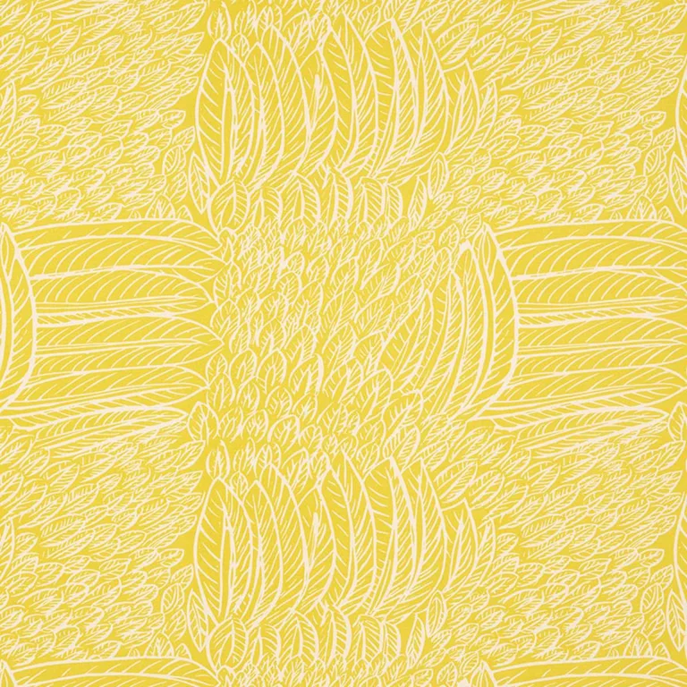 Schumacher 176231 Featherfest Citron fabric swatch