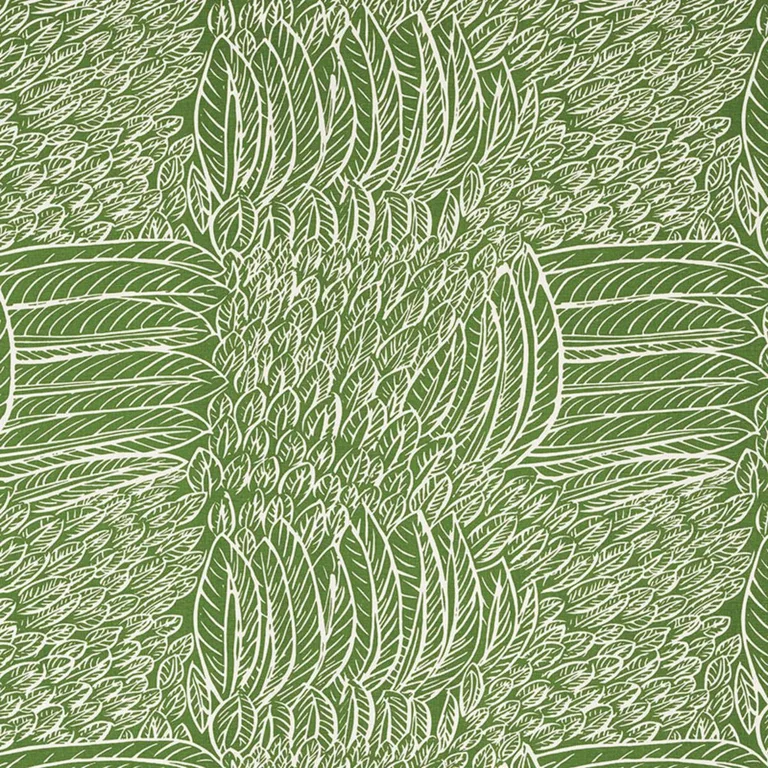 Schumacher 176232 Featherfest Leaf fabric swatch