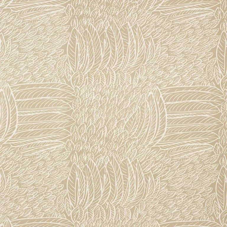 Schumacher 176230 Featherfest Natural fabric swatch