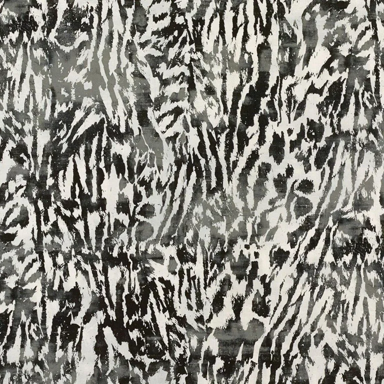 Schumacher 175993 Feline Obscura fabric swatch