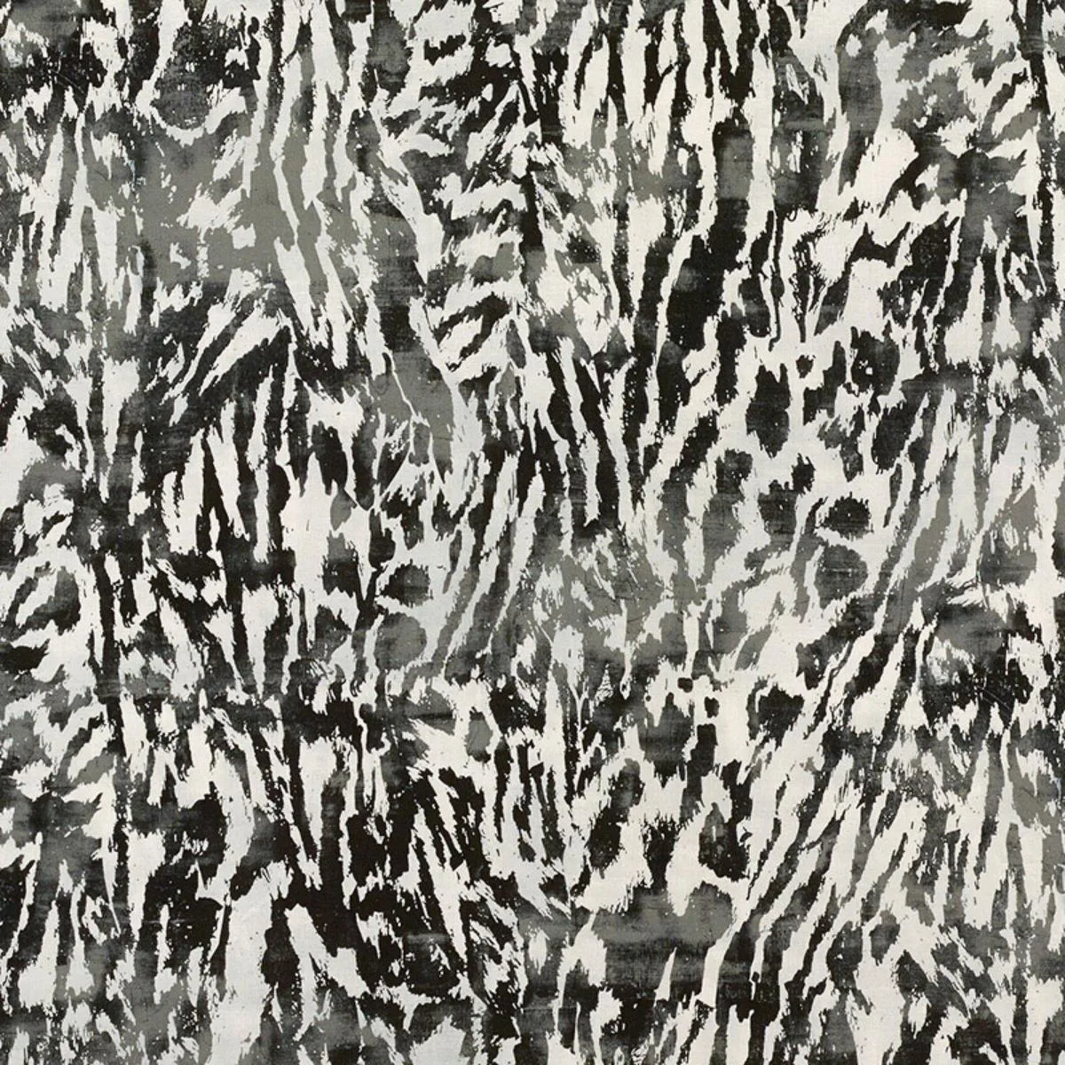 Schumacher 175993 Feline Obscura fabric swatch