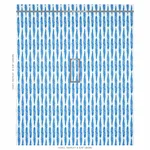 Schumacher 179153 Fern Blue fabric swatch