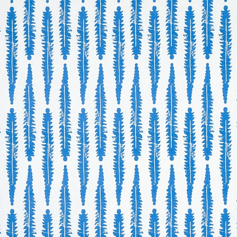 Schumacher 179153 Fern Blue fabric swatch
