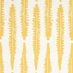 Schumacher 179152 Fern Mustard fabric swatch