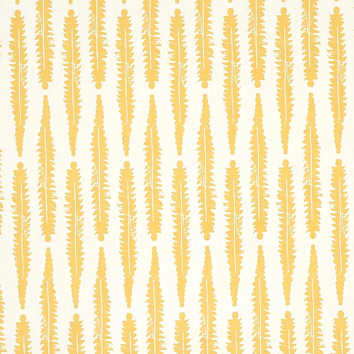 Schumacher 179152 Fern Mustard fabric swatch