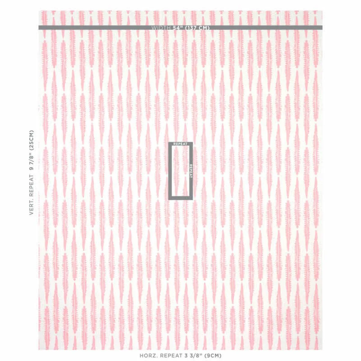 Schumacher 179150 Fern Pink fabric swatch