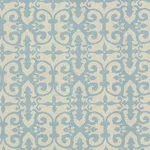 Schumacher FERN001 Ferne Park Blue fabric swatch