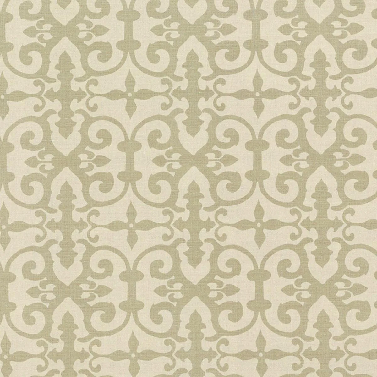 Schumacher FERN006 Ferne Park Sage fabric swatch
