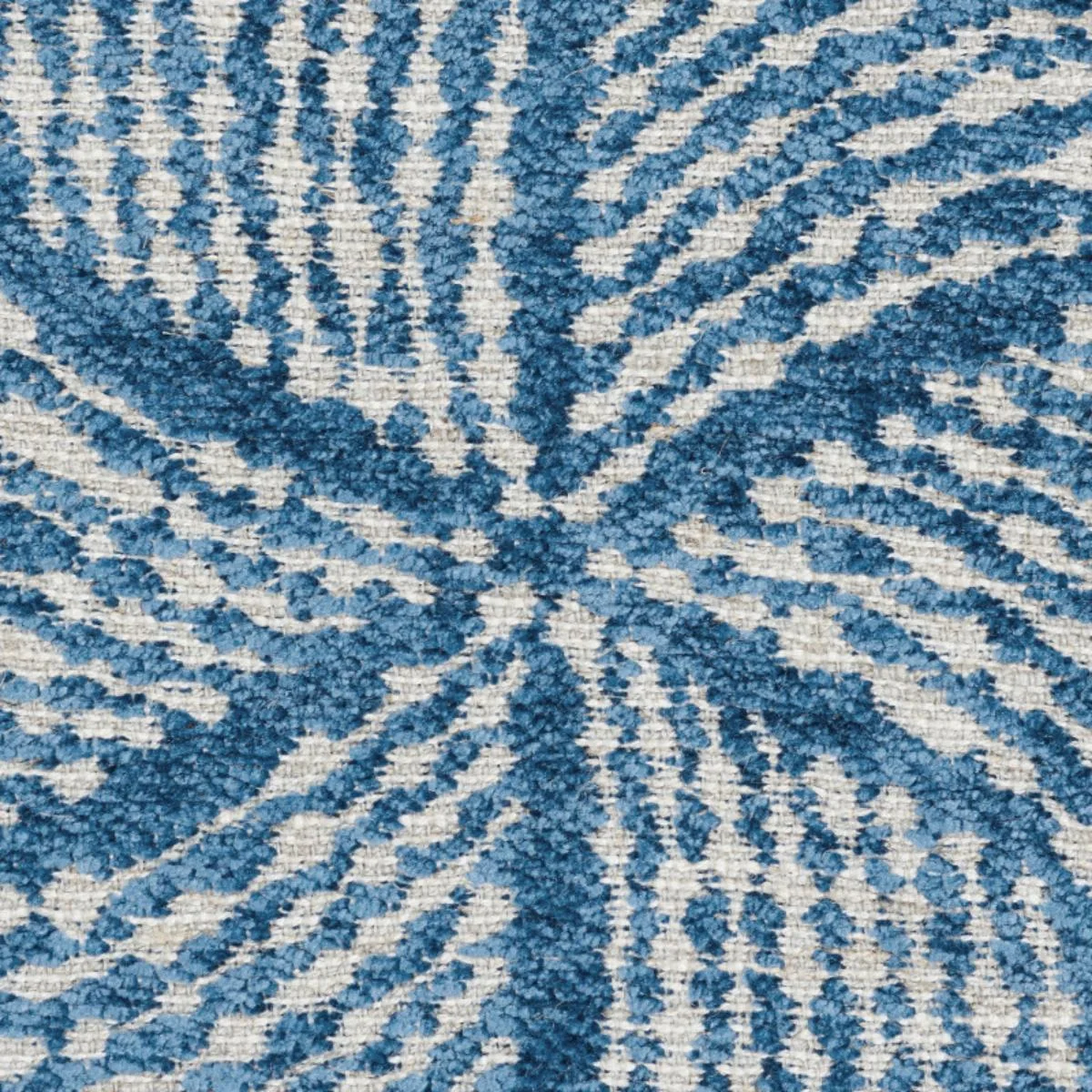 Schumacher 76052 Fiador Blue fabric swatch
