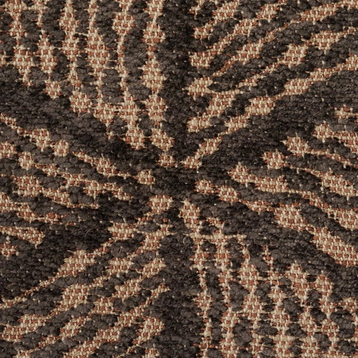 Schumacher 76050 Fiador Brown fabric swatch