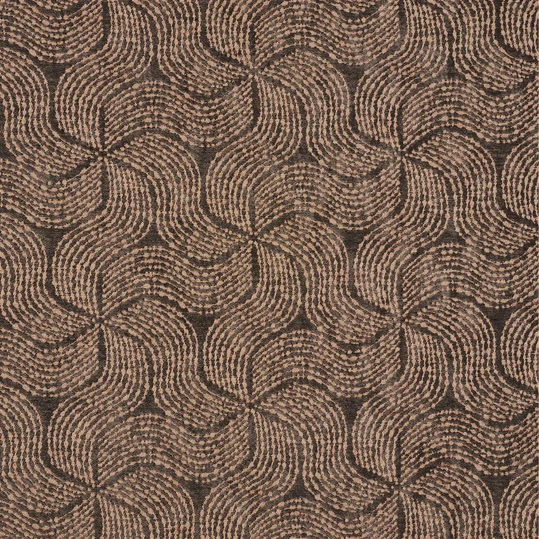 Schumacher 76050 Fiador Brown fabric swatch