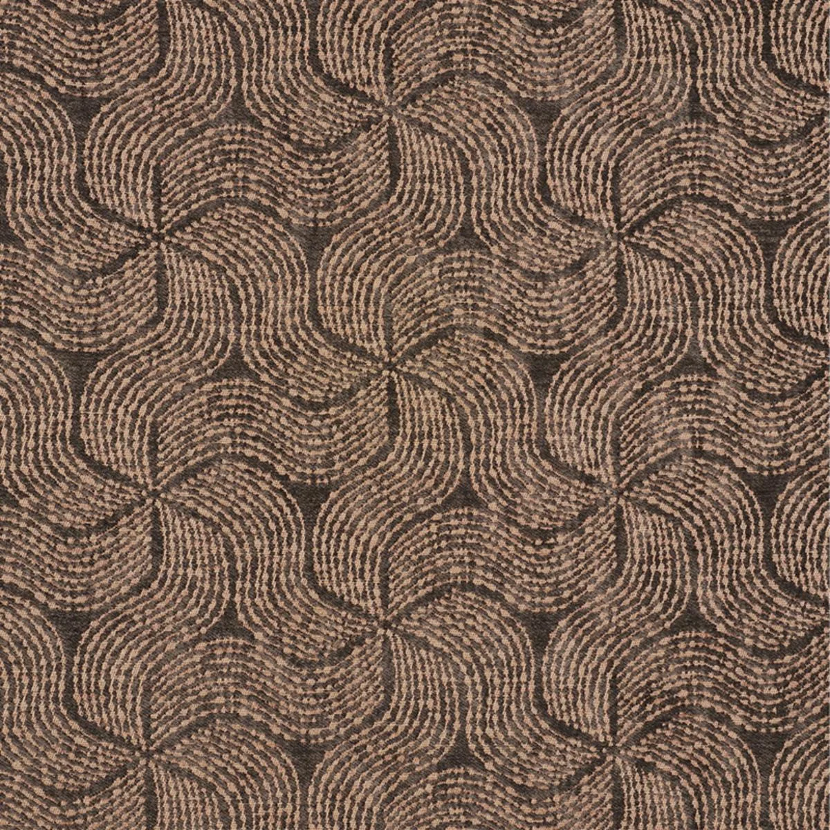 Schumacher 76050 Fiador Brown fabric swatch