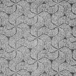 Schumacher 76051 Fiador Charcoal fabric swatch