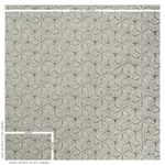 Schumacher 76051 Fiador Charcoal fabric swatch