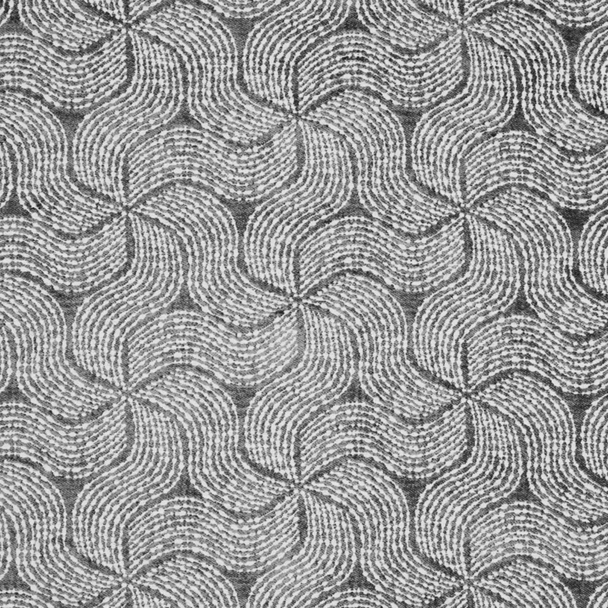 Schumacher 76051 Fiador Charcoal fabric swatch