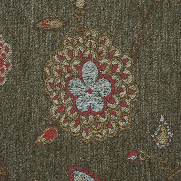 Schumacher 86152 Fiammetta Jacquard Verde fabric swatch