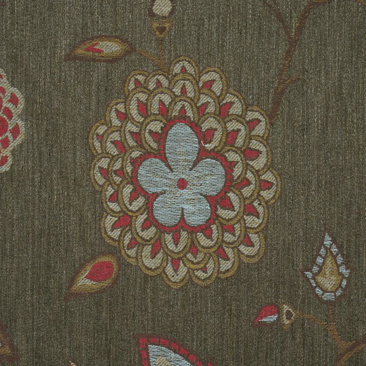 Schumacher 86152 Fiammetta Jacquard Verde fabric swatch
