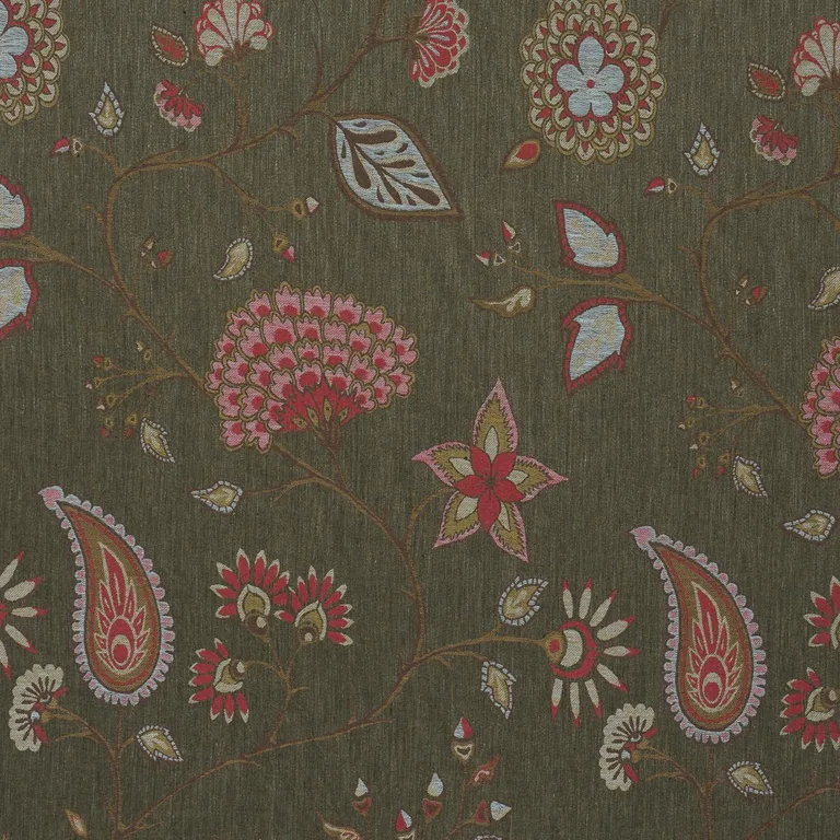 Schumacher 86152 Fiammetta Jacquard Verde fabric swatch