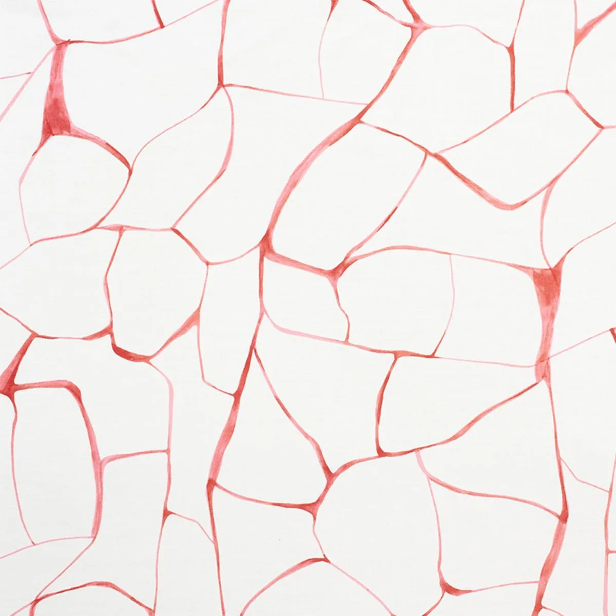 Schumacher 177921 Filigree Coral fabric swatch