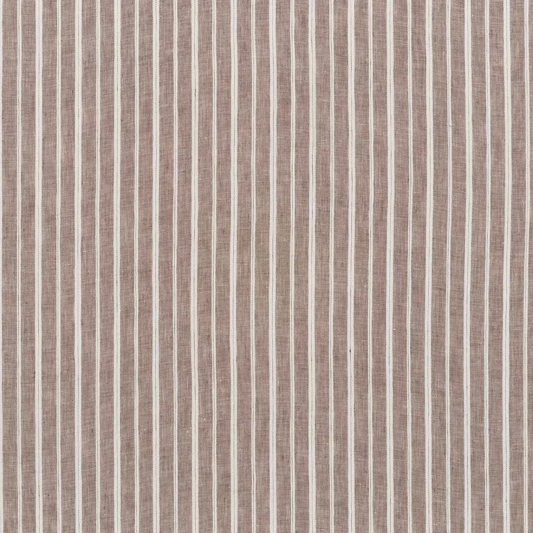 Schumacher 70021 Filippo Linen Sheer Cocoa fabric swatch