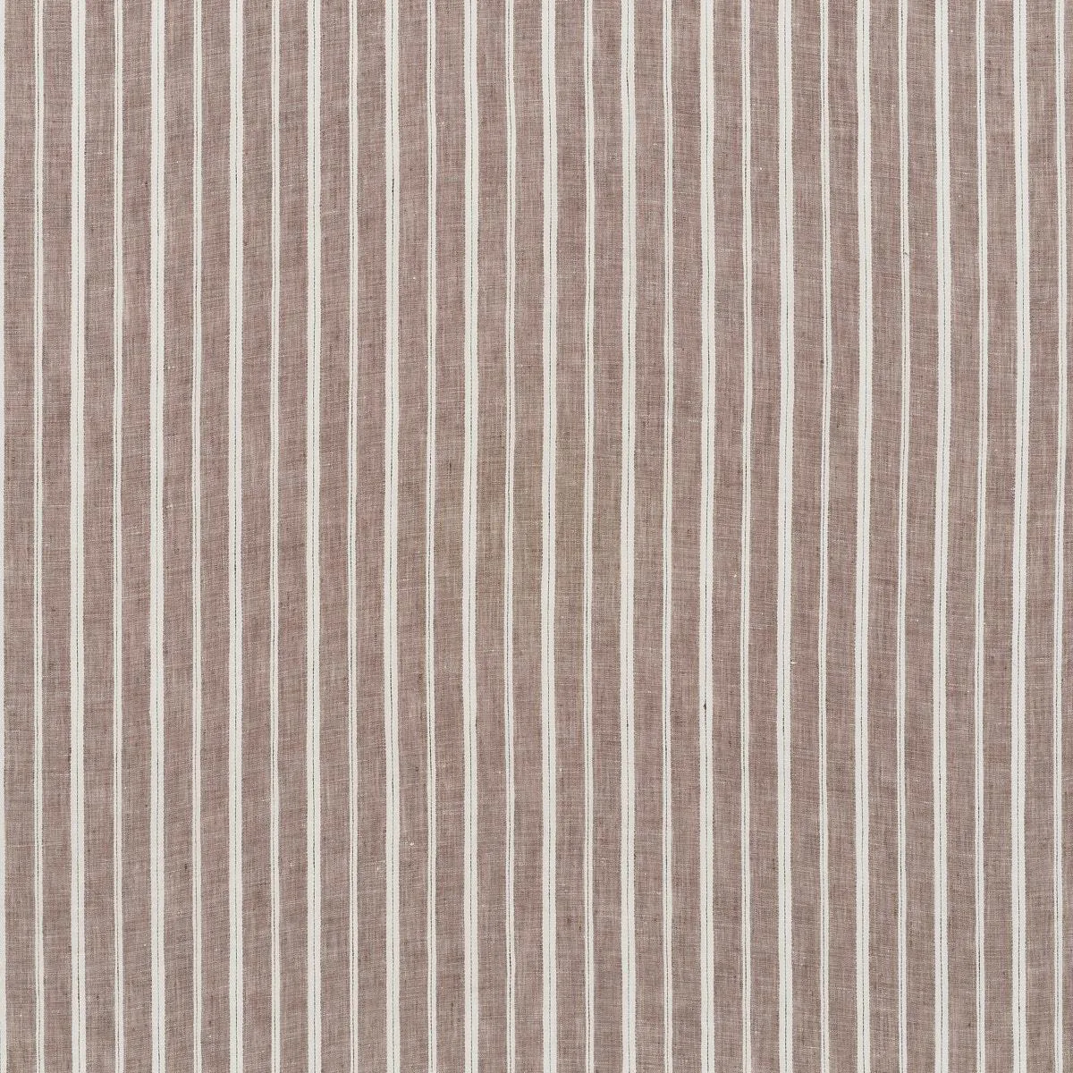 Schumacher 70021 Filippo Linen Sheer Cocoa fabric swatch