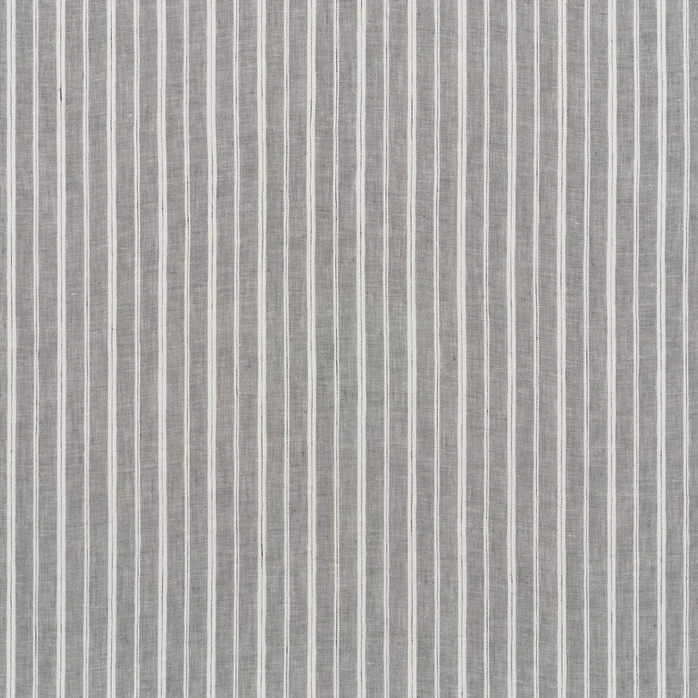 Schumacher 70022 Filippo Linen Sheer Grey fabric swatch