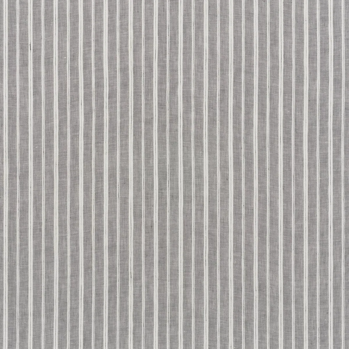 Schumacher 70022 Filippo Linen Sheer Grey fabric swatch
