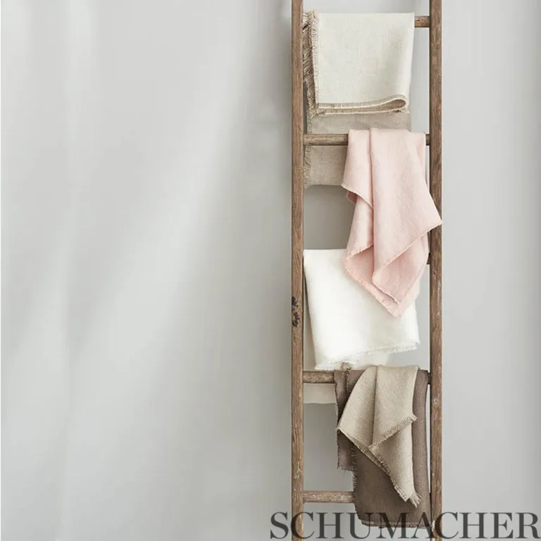 Schumacher 75673 Finn Heavyweight Linen Peat fabric swatch