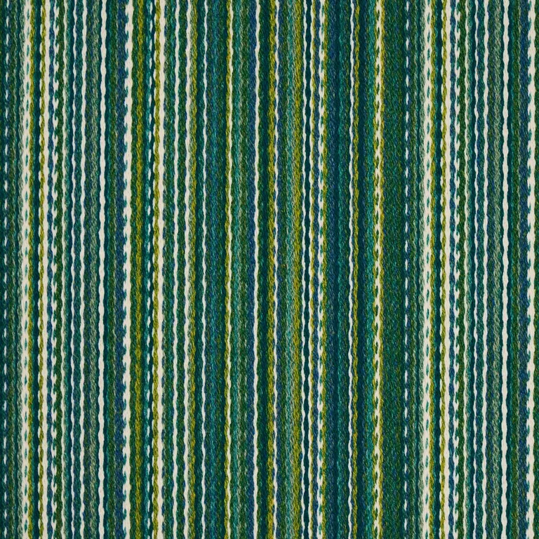 Schumacher 81071 Fino Stripe Indoor/Outdoor Green fabric swatch