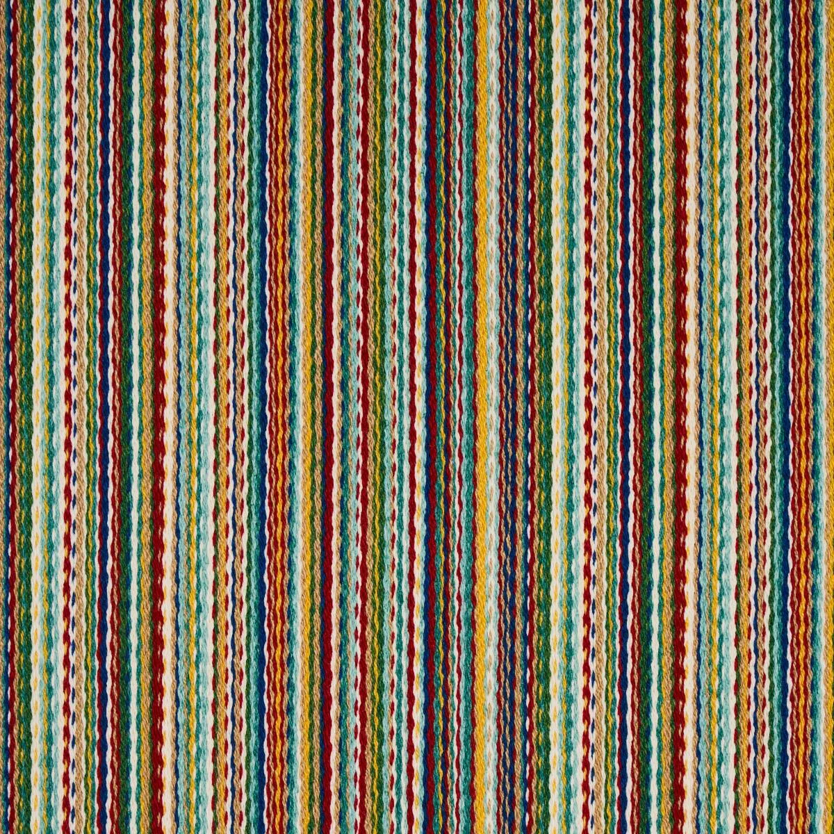 Schumacher 81072 Fino Stripe Indoor/Outdoor Multi fabric swatch
