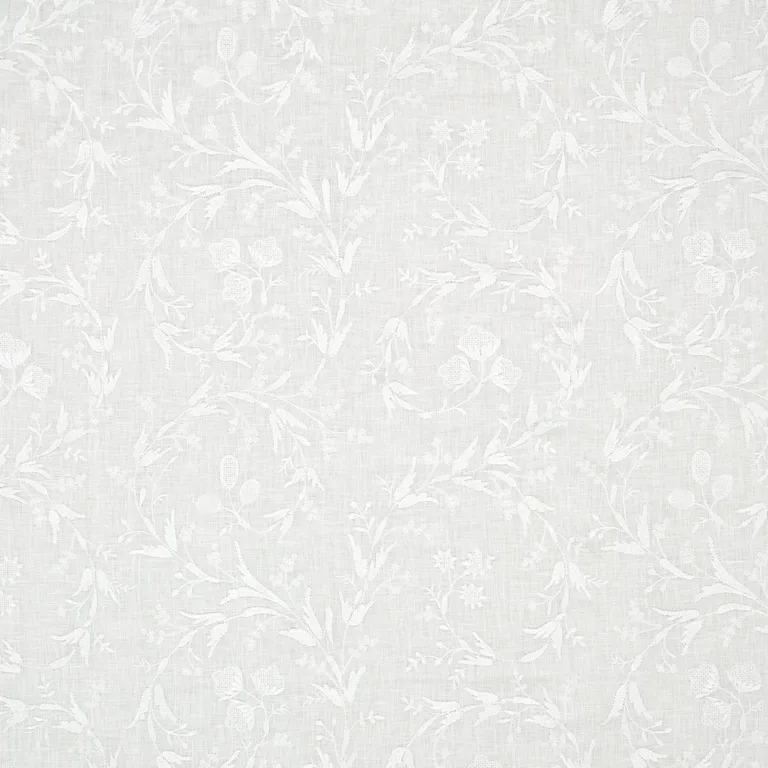 Schumacher 67820 Fiorentina Embroidery Ivory fabric swatch