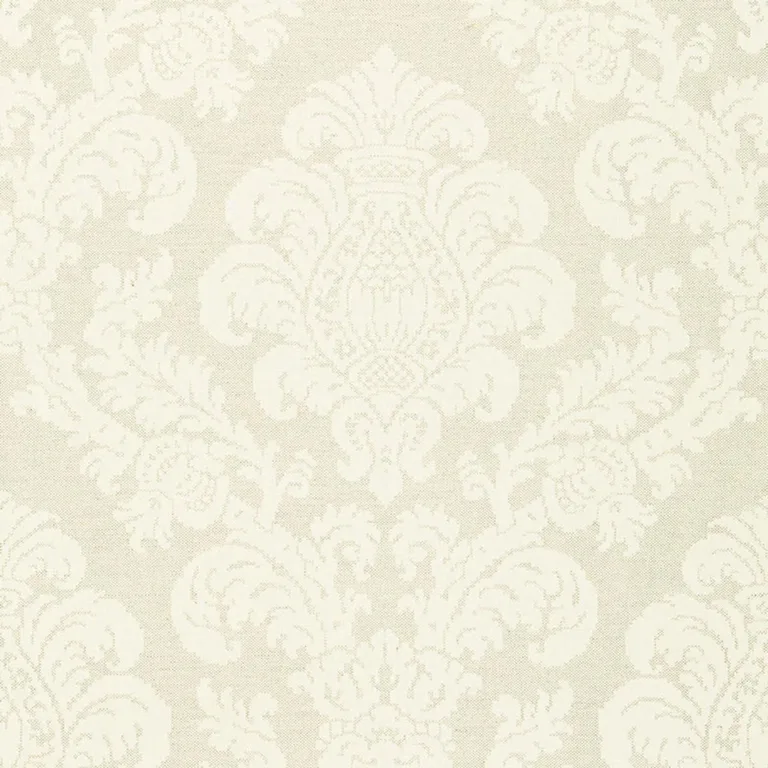 Schumacher 66630 Firenze Linen Damask Oat fabric swatch