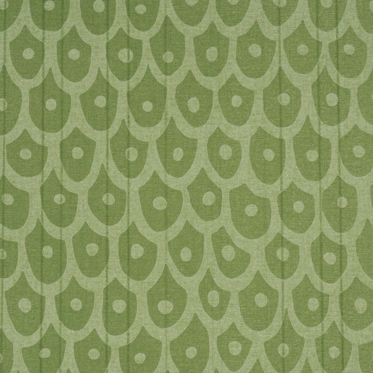 Schumacher 183732 Fish Scales Green fabric swatch