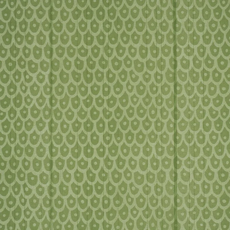 Schumacher 183732 Fish Scales Green fabric swatch