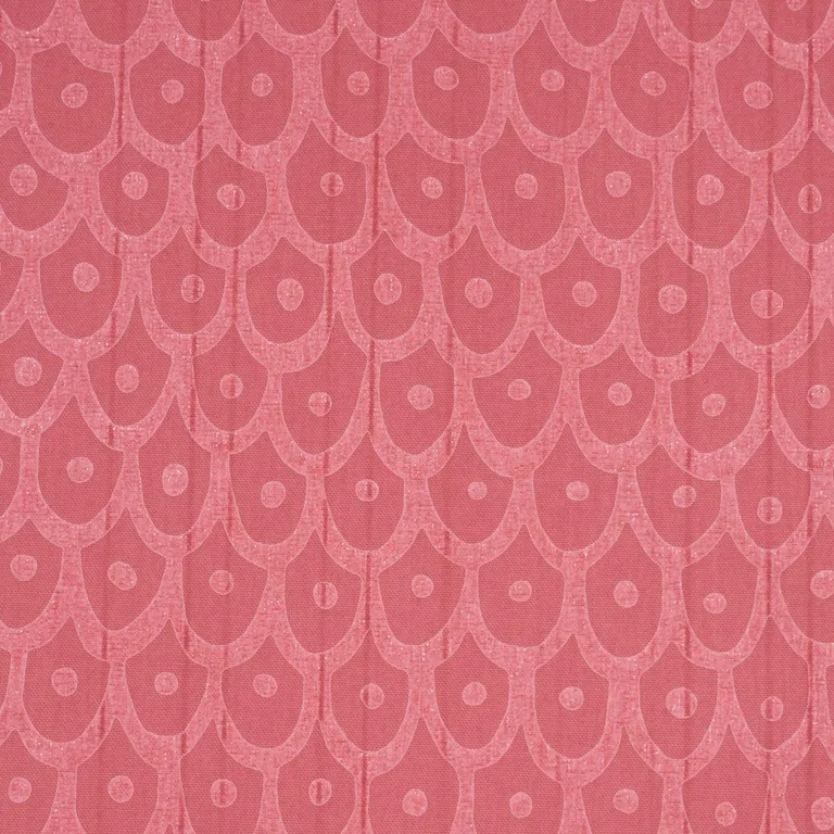 Schumacher 183733 Fish Scales Red fabric swatch