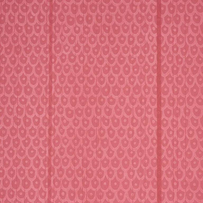 Schumacher 183733 Fish Scales Red fabric swatch