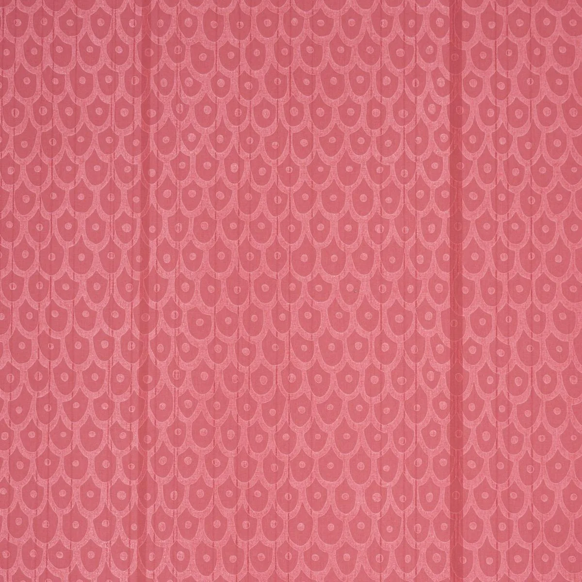 Schumacher 183733 Fish Scales Red fabric swatch