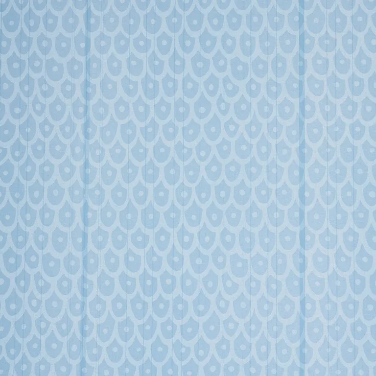 Schumacher 183731 Fish Scales Sky fabric swatch