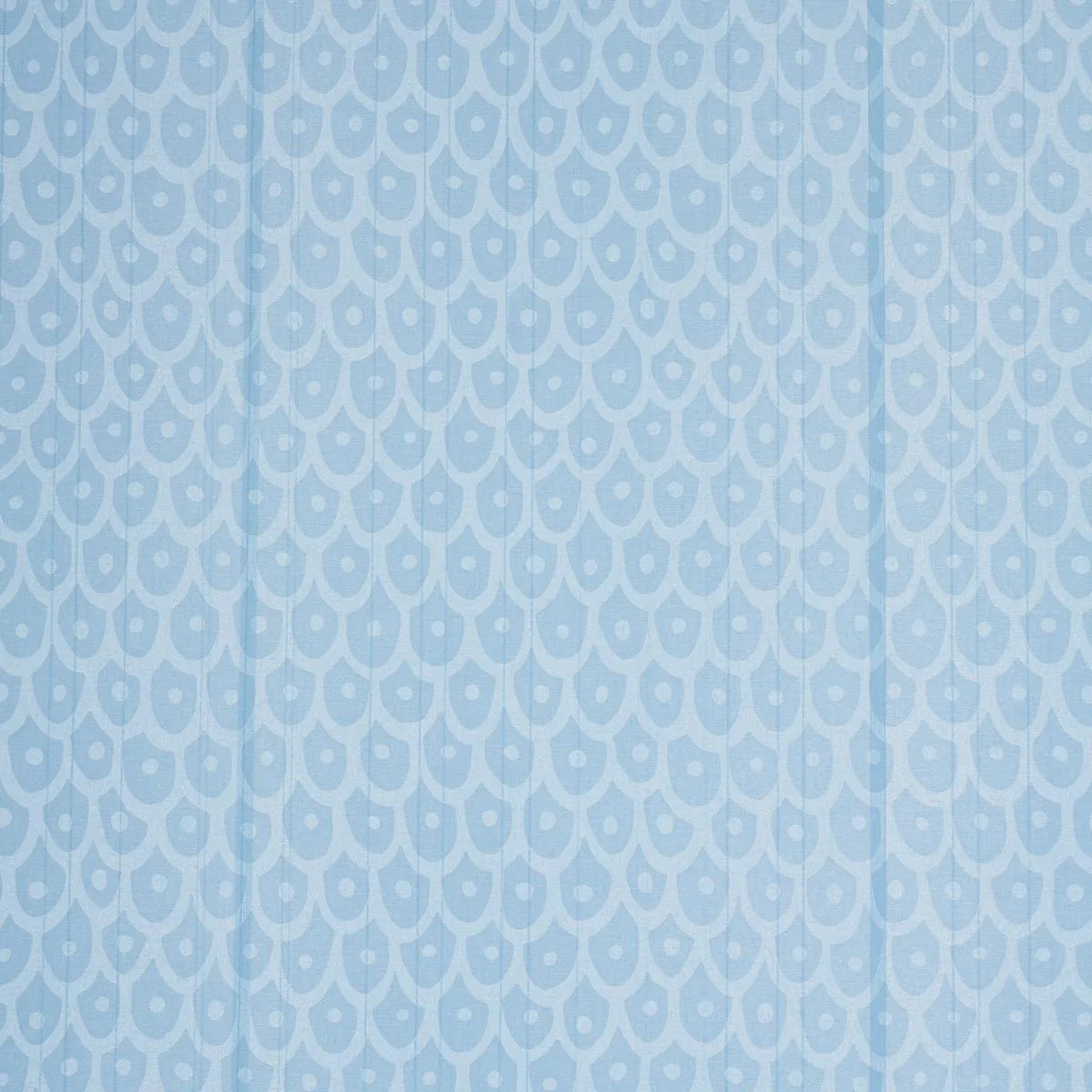 Schumacher 183731 Fish Scales Sky fabric swatch