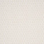 Schumacher 183730 Fish Scales White On Natural fabric swatch
