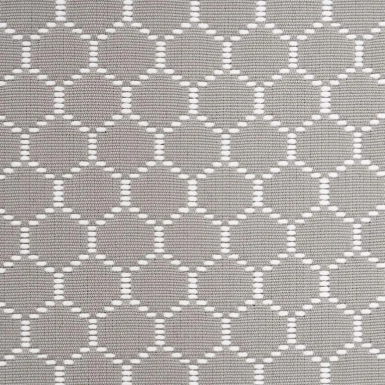 Schumacher 73094 Fishnet Grey fabric swatch