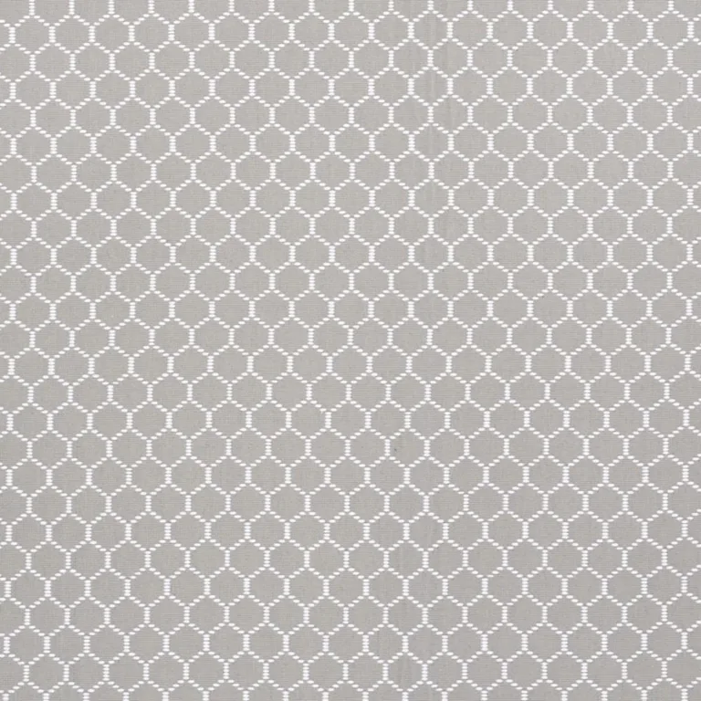 Schumacher 73094 Fishnet Grey fabric swatch