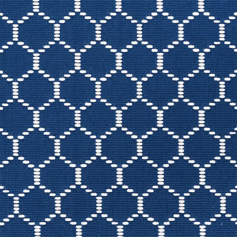 Schumacher 73093 Fishnet Marine fabric swatch