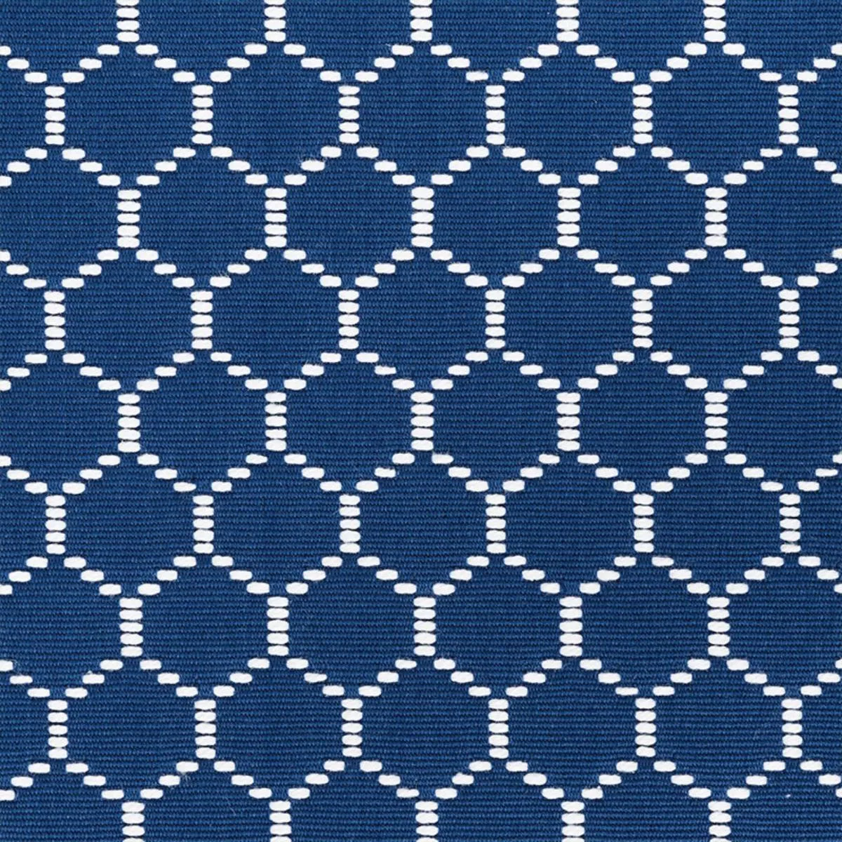 Schumacher 73093 Fishnet Marine fabric swatch