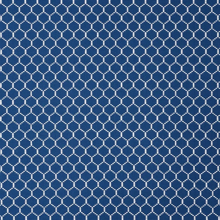 Schumacher 73093 Fishnet Marine fabric swatch