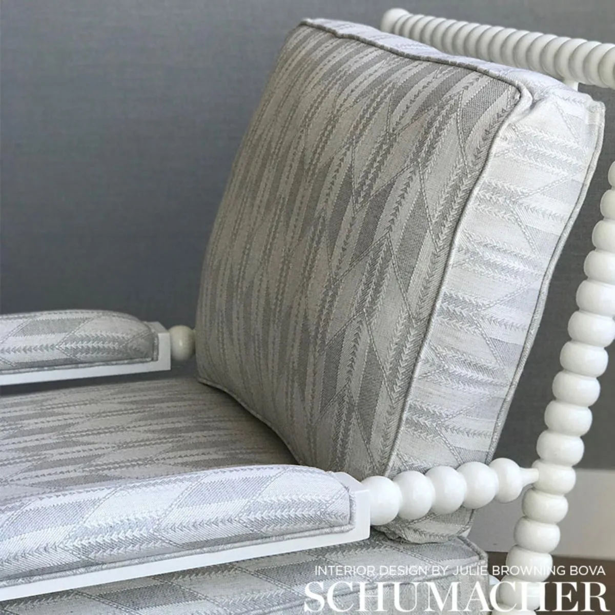 Schumacher 72131 Fitzgerald Natural fabric swatch