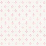 Schumacher 176963 Fleur De Lis Blush fabric swatch
